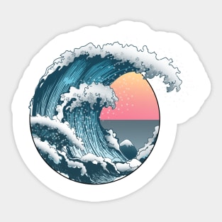 The Great sea Wave Sticker